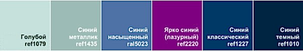 Палитра цветов стекол Лакобель для шкафов-купе